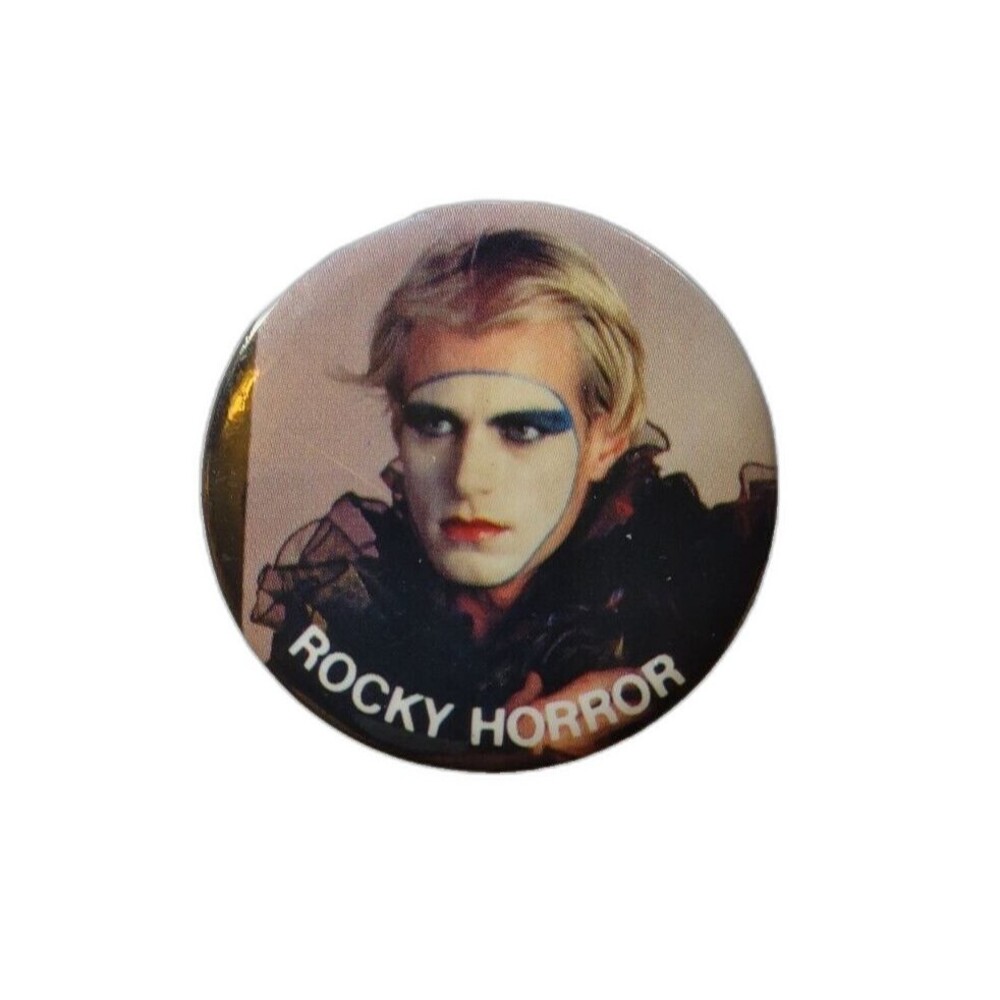 Rocky Horror Picture Show Official Licensed Button Badge Pin 1983 Halloween Glam